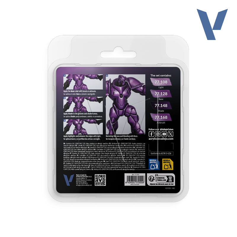Amethyst purple 77.255 Set 4 x 18 ml
