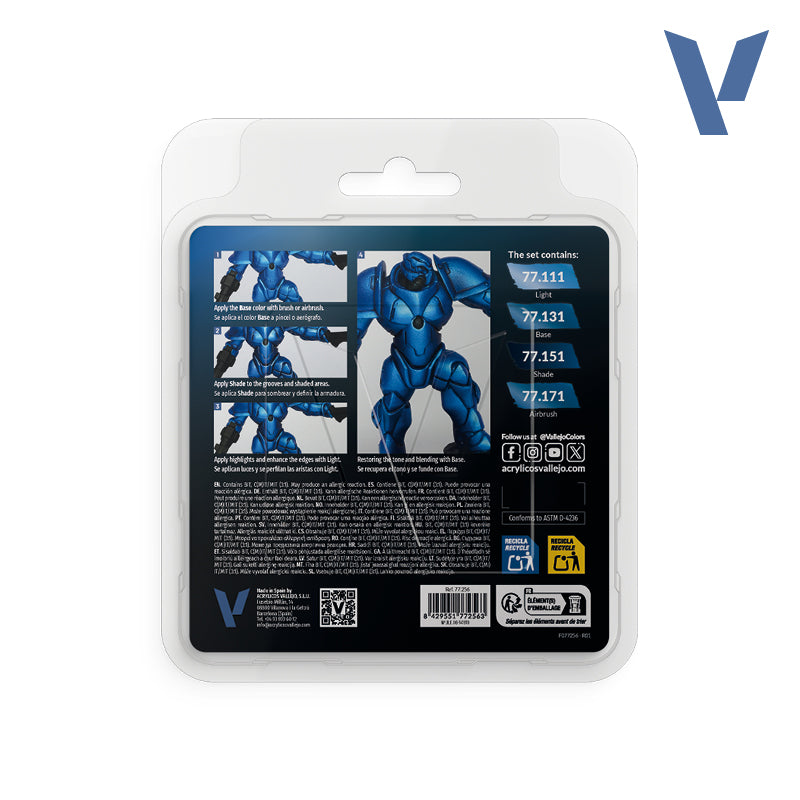 Sapphire Blue 77.256 Set 4 x 18 ml