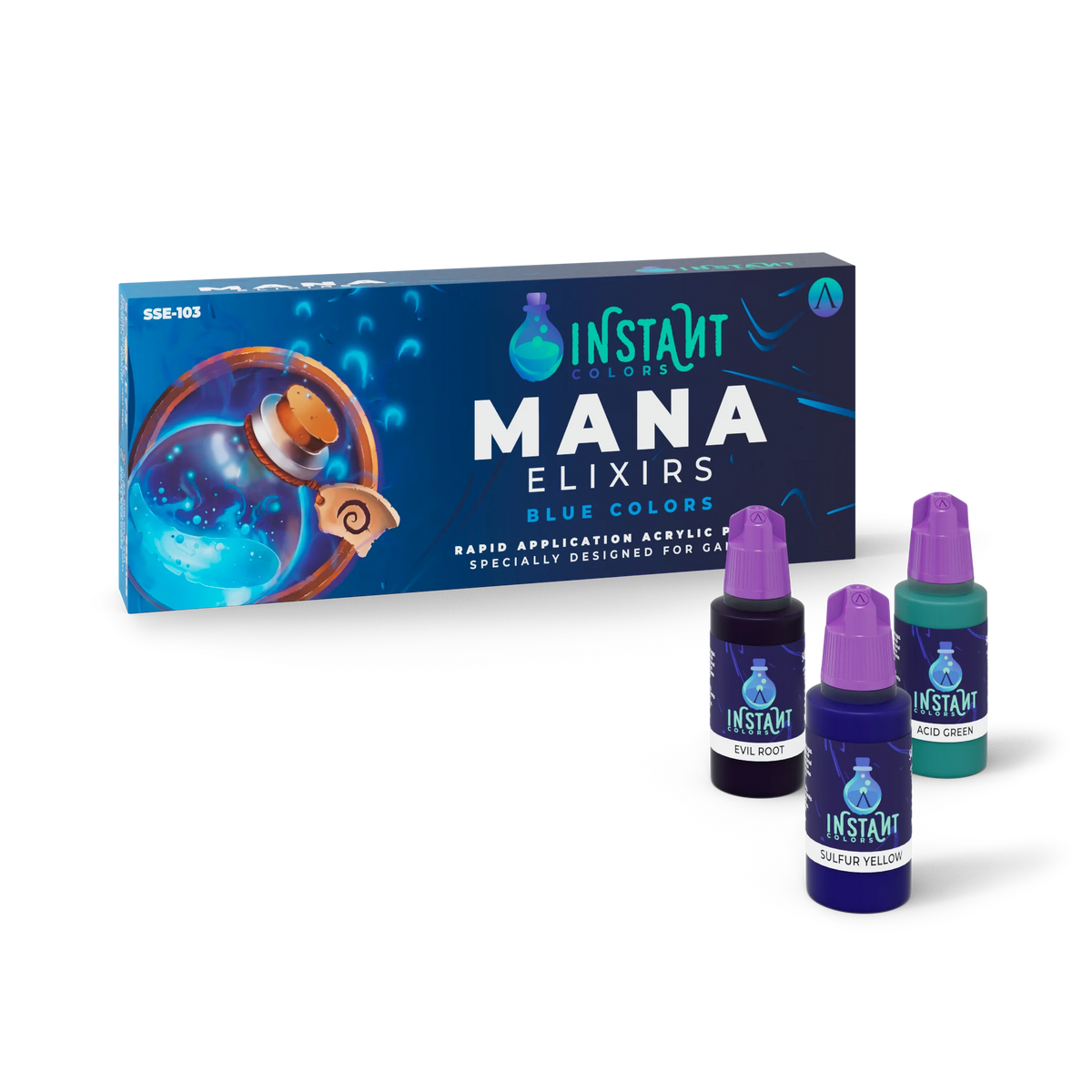 Mana Elixirs Blue Colors  SSE-103 8 x 17 ml