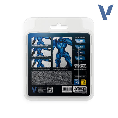 Sapphire Blue 77.256 Set 4 x 18 ml