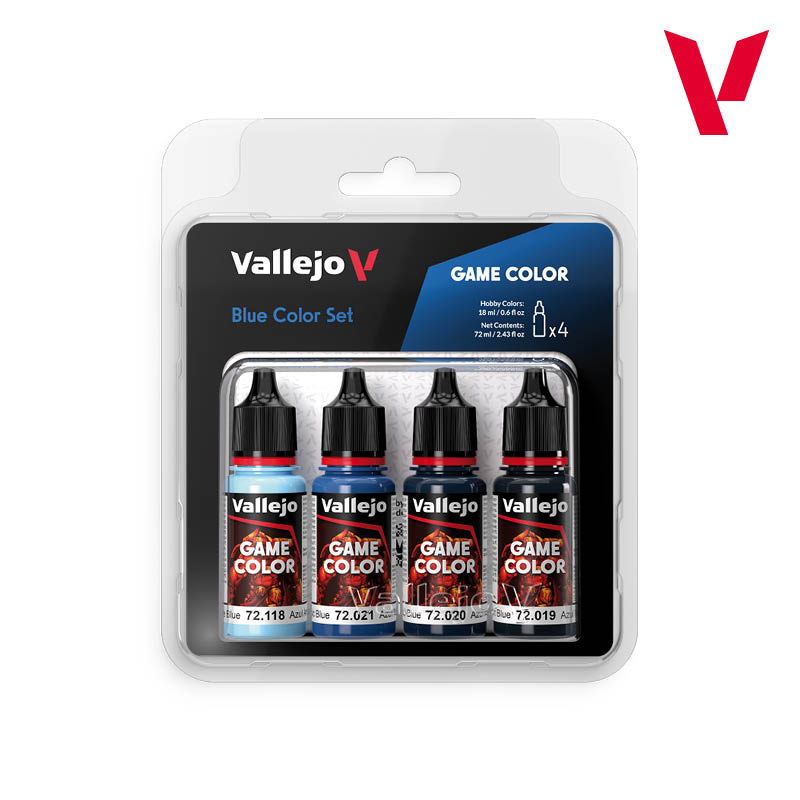 Blue Color Set 72.376 Set 4 x 18 ml